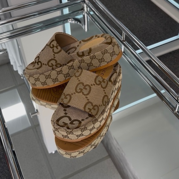 Gucci platform sandals - Picture 1 of 4